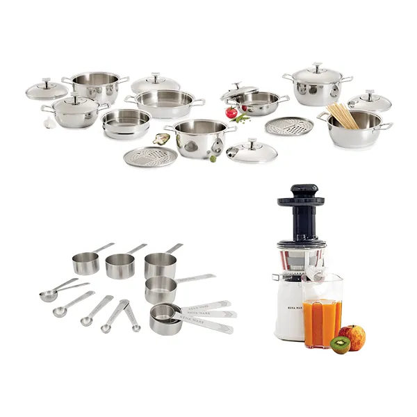Especial #01 - Juego Gourmet 17 Piezas + Extractor Nutrex Press