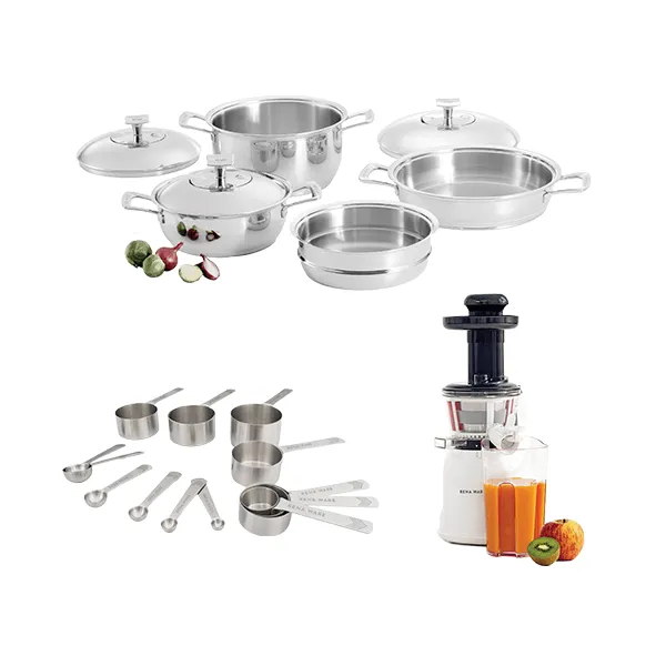 Especial #06 - Juego Chef I 7 Piezas + Extractor Nutrex Press