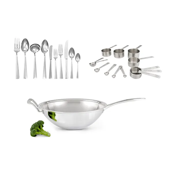 Especial #35 - 2 Juegos Cubiertos Élite + Rena Wok 34 cm