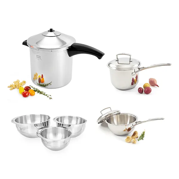 Flash # 06 - Olla a Presión 8 L + Saucier 1.75 L + Saucepan 2.5 L