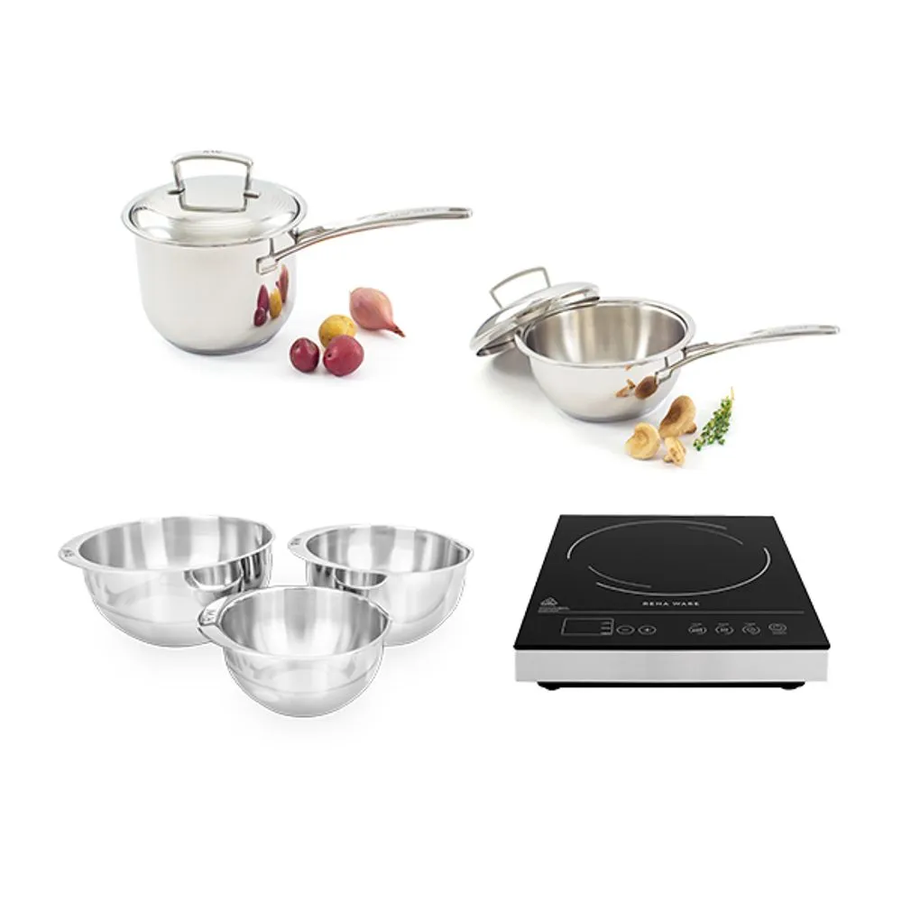 Flash #16 - Saucepan + Saucier + Inducción + Juego de Bowls