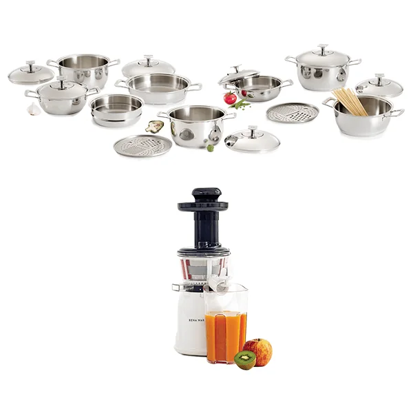 Especial #01 - Juego Gourmet 17 Piezas + Extractor de Jugo Nutrex Press