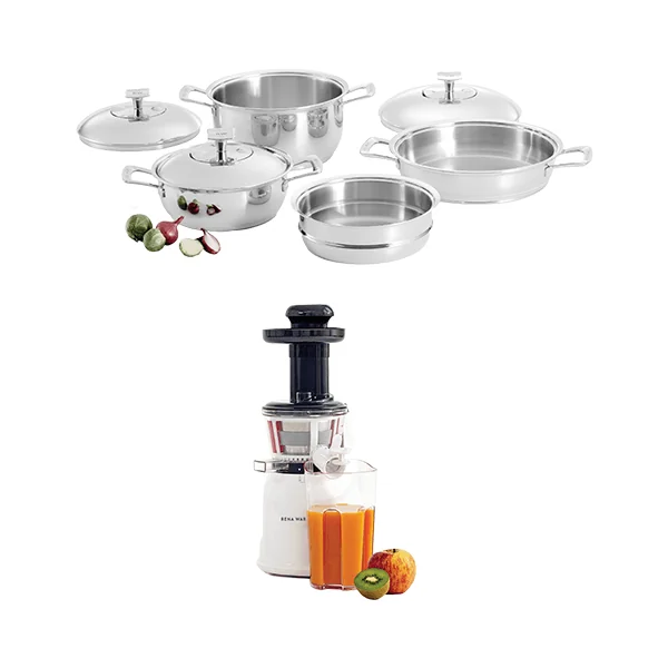 Especial #06 - Juego Chef I 7 Piezas + Extractor de Jugo Nutrex Press