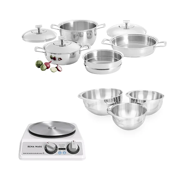 Especial #09 - Juego Chef I 7 Piezas + Multi Cooker + Juego de Bowls 3 Piezas