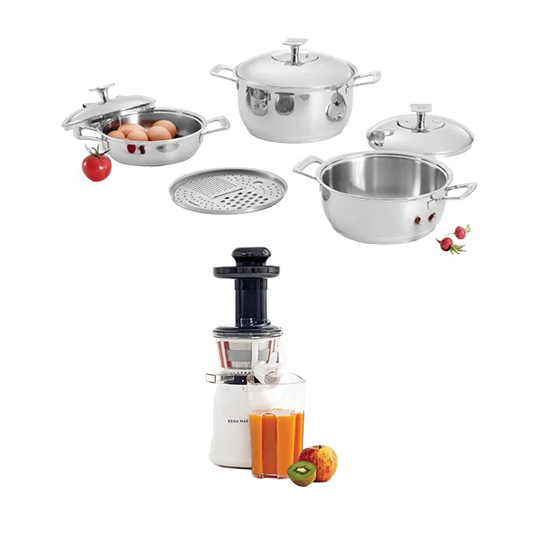 Especial #11 - Juego Chef II 7 Piezas + Extractor de Jugo Nutrex Press