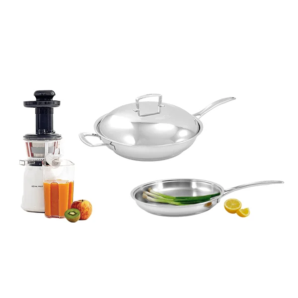 Especial #27 - Extractor de Jugo Nutrex Press + Sartén Grande 30cm + Sartén Chef 30cm