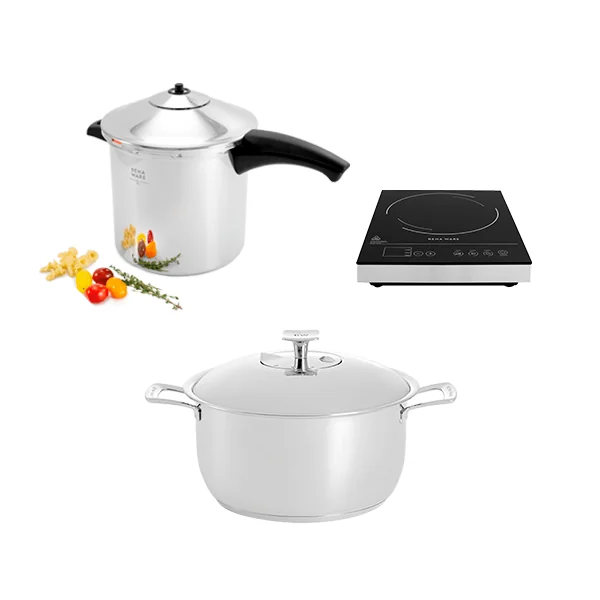 Especial #37 - Olla a Presión 8 L + Asador de 6 Litros + Cocina de Inducción IC-450