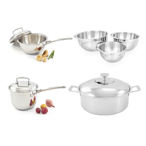 Especial #38 - Saucier 1.75 L + Saucepan 2.5 L + Rondeau 4.5 L + Juego de Bowls 3 Piezas